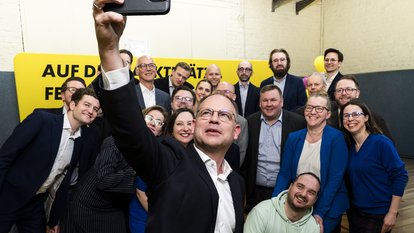 Selfie bei der Landeswahlversammlung