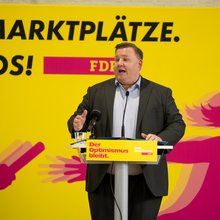 Tobias Bauschke am Podium