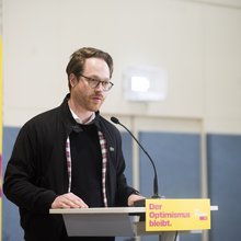 Richard Siebenhaar am Rednerpult