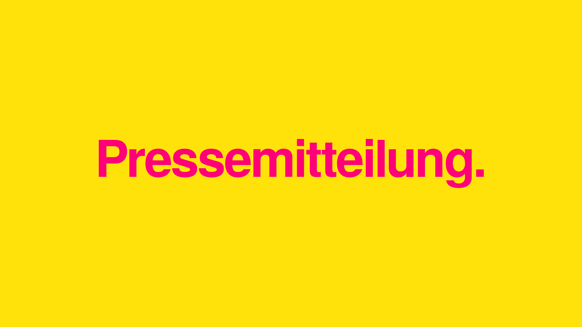 Pressemitteilung